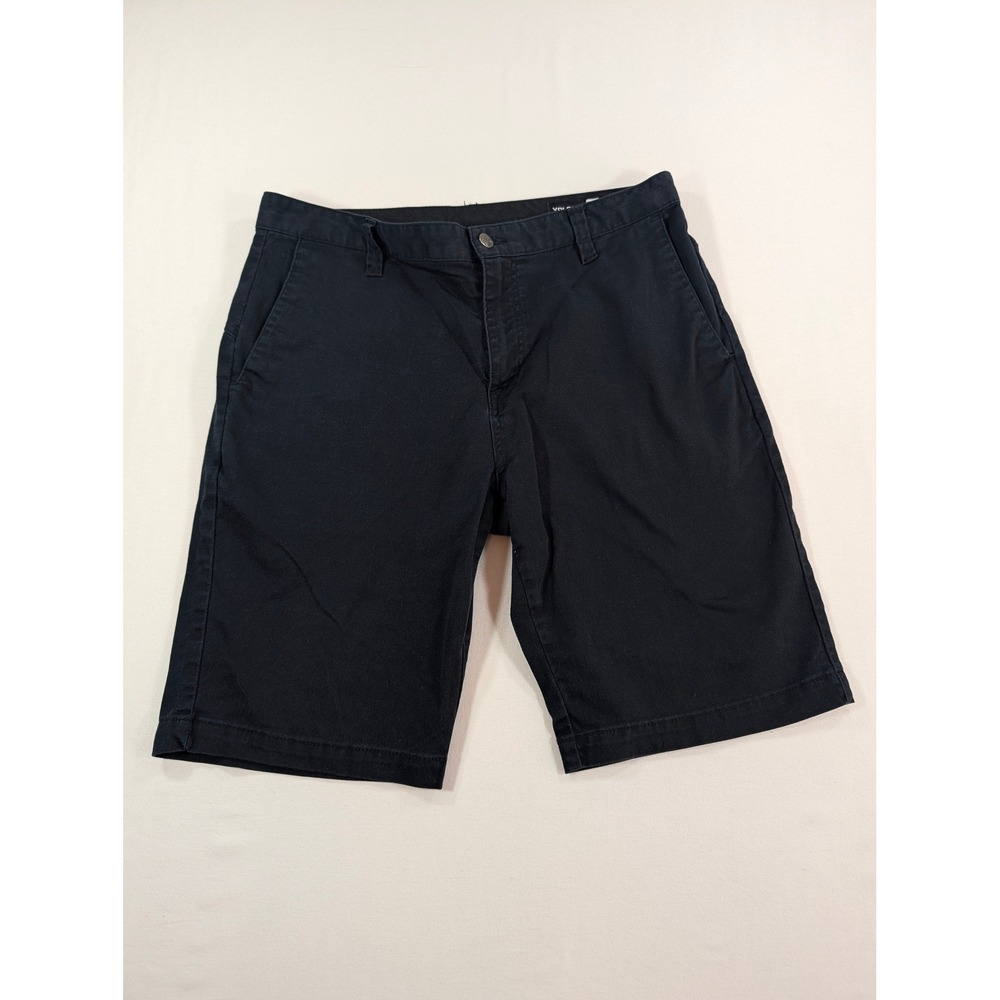 Volcom Frickin Modern Fit Chino Shorts Mens 34 Black Skate Casual Twill